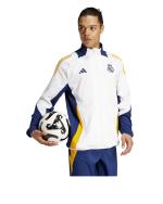 Präsentations-Trainingsjacke REAL MADRID adidas Herren 2024 25 Weiß