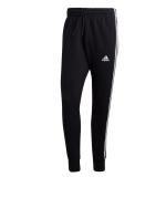 ADIDAS Essentials French Terry Tapered Cuff 3-Streifen Trainingshose Schwarz