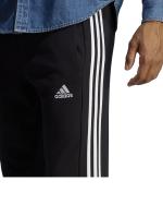 ADIDAS Essentials French Terry Tapered Cuff 3-Streifen Trainingshose Schwarz