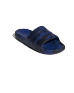 Adidas adilette Flow Unisex Meer Schwimmbad Schwimmen Freizeit Gummi Hausschuhe Schwarz Blau