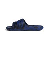 Adidas adilette Flow Unisex Meer Schwimmbad Schwimmen Freizeit Gummi Hausschuhe Schwarz Blau