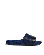 Adidas adilette Flow Unisex Meer Schwimmbad Schwimmen Freizeit Gummi Hausschuhe Schwarz Blau