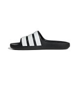 Adidas adilette Flow Unisex Meer Schwimmbad Schwimmen Freizeit Gummi Hausschuhe Schwarz Weiß