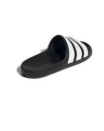 Adidas adilette Flow Unisex Meer Schwimmbad Schwimmen Freizeit Gummi Hausschuhe Schwarz Weiß