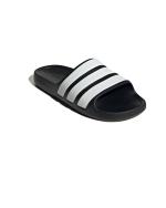 Adidas adilette Flow Unisex Meer Schwimmbad Schwimmen Freizeit Gummi Hausschuhe Schwarz Weiß