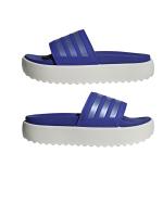 Gummi-Slipper für Dusche, Meer, Schwimmbad ADIDAS ADILETTE PLATFORM Woman Semi Cobalt Blue / Blue Spark Met. / Core White