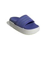 Gummi-Slipper für Dusche, Meer, Schwimmbad ADIDAS ADILETTE PLATFORM Woman Semi Cobalt Blue / Blue Spark Met. / Core White