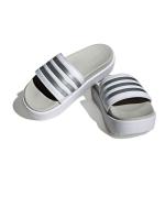 ADIDAS ADILETTE PLATFORM Damen Gummi-Slipper Dusche Meer Pool Silber Grau