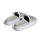 ADIDAS ADILETTE PLATFORM Damen Gummi-Slipper Dusche Meer Pool Silber Grau