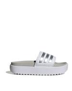 ADIDAS ADILETTE PLATFORM Damen Gummi-Slipper Dusche Meer Pool Silber Grau