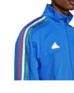 adidas House of Tiro Nations Pack Herren Sportjacke Polyester Baumwolle Reißverschlusstaschen Hellblau