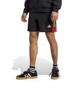 adidas Shorts House of Tiro Nations Pack Polyester Baumwolle Herren Schwarz Gelb MIT REISSVERSCHLUSSTASCHEN