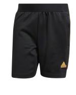 adidas Shorts House of Tiro Nations Pack Polyester Baumwolle Herren Schwarz Gelb MIT REISSVERSCHLUSSTASCHEN