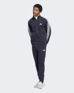 Trainingsanzug ADIDAS Basic 3-Streifen Herren FRENCH TERRY BRUSHED COTTON Legink Blau