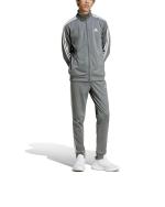 Freizeit-Trainingsanzug ADIDAS Basic 3-Streifen Tricot Herren Polyester SILBERGRAU