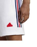 adidas House of Tiro Nations Pack Weiße Baumwollshorts für Herren. REISSVERSCHLUSSTASCHEN