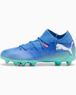  Scarpe Calcio Puma Future Bambino Ragazzo Bluemazing 7 Match FG/AG 