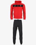 AC Mailand Puma Sport-Trainingsanzug FAN-ANZUG JUNGE KIND Baumwolle 2024 25 Rot Schwarz