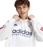 Adidas House of Tiro Nations Pack Kapuzenpullover Baumwolle FLEECE Mann WEISS