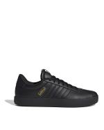 Sportschuhe Sneakers Adidas VL Court 3.0 Leder UNISEX TOTAL SCHWARZ