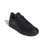 Sportschuhe Sneakers Adidas VL Court 3.0 Leder UNISEX TOTAL SCHWARZ