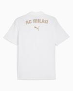  Ac Milan Puma Polo Maglia UOMO Bianco Cotone CASUALS 2024 25 