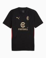  Ac Milan Puma Maglia Allenamento Training UOMO Nero maniche corte 2024 25 