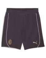  Ac Milan Puma Pantaloncini Shorts Grigio 2024 25 Cotone Casuals 