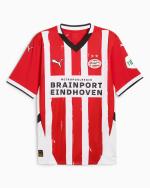 PSV Eindhoven Heim-Fußballtrikot 2024 25 kurze Ärmel Herren Rot Weiß