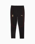  Ac Milan Puma Pantaloni tuta Pants Nero Cotone Felpato 2024 25 Casuals Sweat 