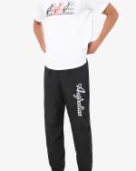  Pantaloni tuta Pants UOMO Australian smash Logo RICAMO Nero con tasche 