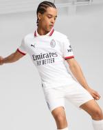 AC MILAN PUMA AWAY 2024 25 WEISS kurzärmliges Herren-Fußballtrikot