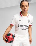 AC MILAN PUMA AWAY 2024 25 WEISS kurzärmliges Herren-Fußballtrikot