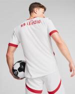 RBL Leipzig Heim-Fußballtrikot 2024 25 kurze Ärmel Herren Weiß Rot