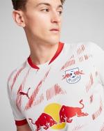 RBL Leipzig Heim-Fußballtrikot 2024 25 kurze Ärmel Herren Weiß Rot