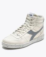 Sportschuhe Sneakers Diadora MAGIC BASKET MID 2030 Leder hoher Knöchel Mann WHITE SOSPIRO/GRIGIO FINALE