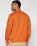 The North Face M Drew Peak Crew Rundhalspullover Sport Sweatshirt Baumwolle FLEECE EARTHEN COPPER