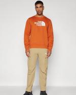 The North Face M Drew Peak Crew Rundhalspullover Sport Sweatshirt Baumwolle FLEECE EARTHEN COPPER