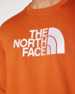 The North Face M Drew Peak Crew Rundhalspullover Sport Sweatshirt Baumwolle FLEECE EARTHEN COPPER