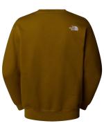 Sportliches Sweatshirt mit Rundhalsausschnitt in Moosgrün von The North Face. FLEECE-Baumwolle