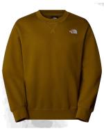 Sportliches Sweatshirt mit Rundhalsausschnitt in Moosgrün von The North Face. FLEECE-Baumwolle