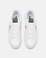 Sportschuhe Turnschuhe Diadora Game Torneo Man White Green Pine Needle