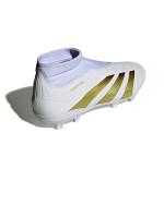 Fußballschuhe Adidas Predator League Laceless FG Firm Ground Herren Weiß Gold