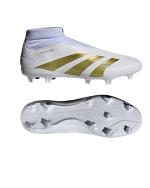 Fußballschuhe Adidas Predator League Laceless FG Firm Ground Herren Weiß Gold