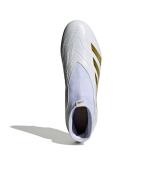 Fußballschuhe Adidas Predator League Laceless FG Firm Ground Herren Weiß Gold