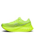 Saucony Endorphin Pro 4 Fast Race Herren Laufschuhe Carbonplatte CITRON/SILBER