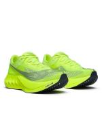 Saucony Endorphin Pro 4 Fast Race Herren Laufschuhe Carbonplatte CITRON/SILBER