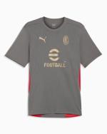  Ac Milan Puma Maglia Allenamento Training Grigio Poliestere DryCell 2024 25 