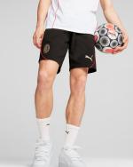  Ac Milan Puma Pantaloncini Shorts Casuals Nero Cotone con TASCHE a ZIP 2024 25 