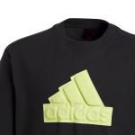 Adidas Future Icons Logo Piqu Junior T-Shirt Schwarze Baumwolle